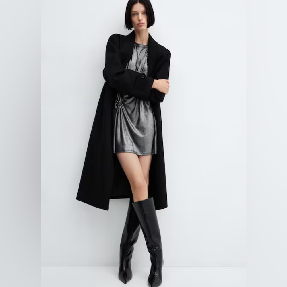Metallic Silver T-Shirt Dress, NWT! - Picture 5 of 8